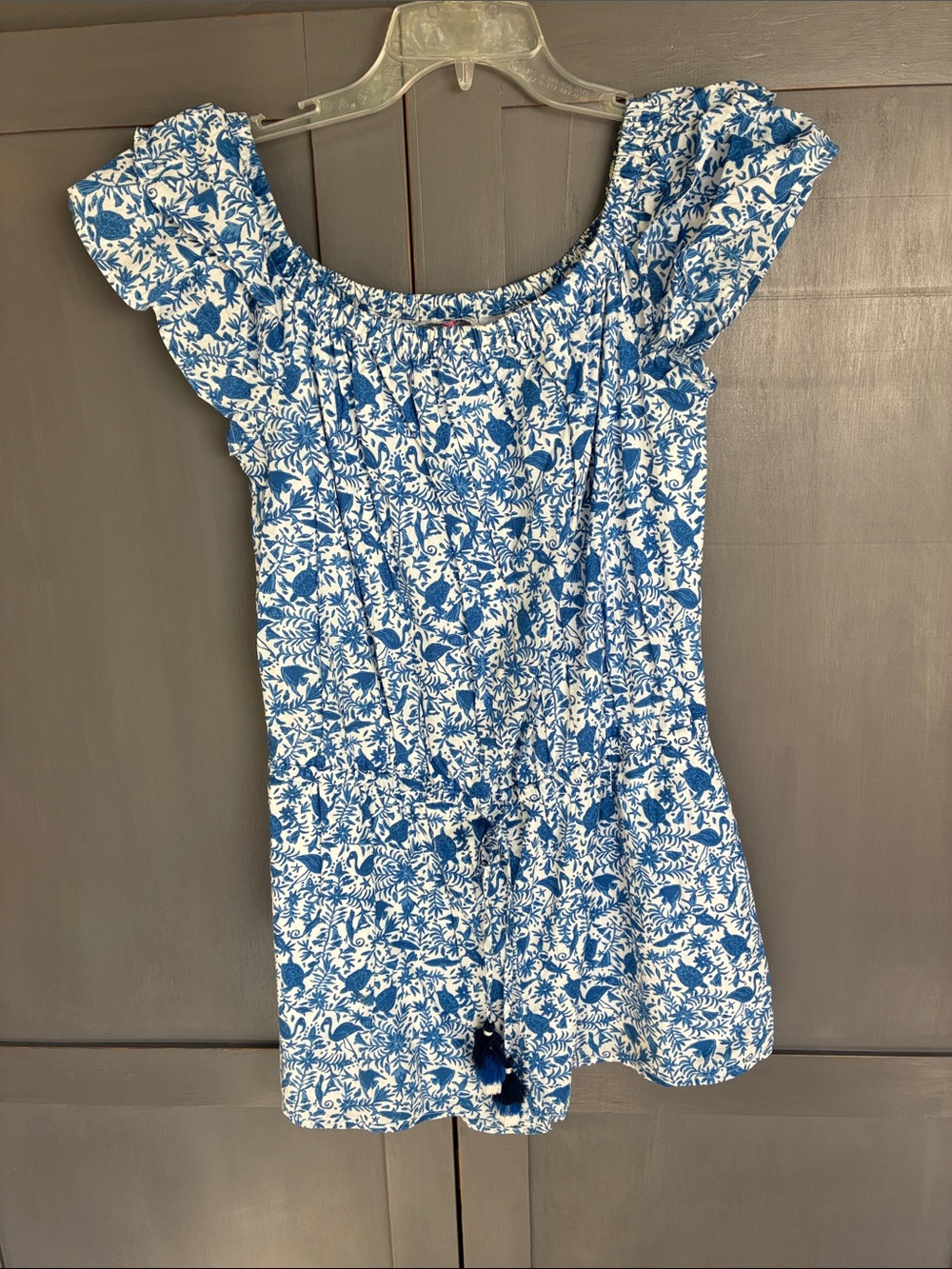 Vineyard Vines large romper cotton  Romper